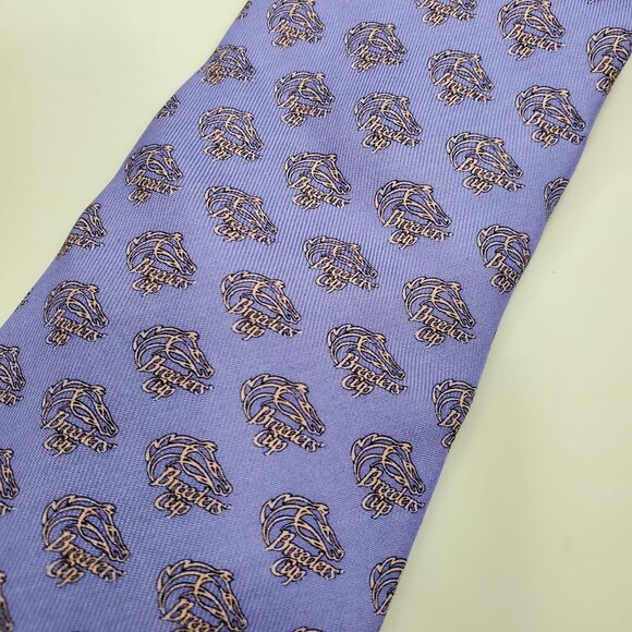 Vineyard Vines Custom Breeders' Cup Equestrian Horse Racing Wide Silk Tie NWT - Picture 2 of 3
